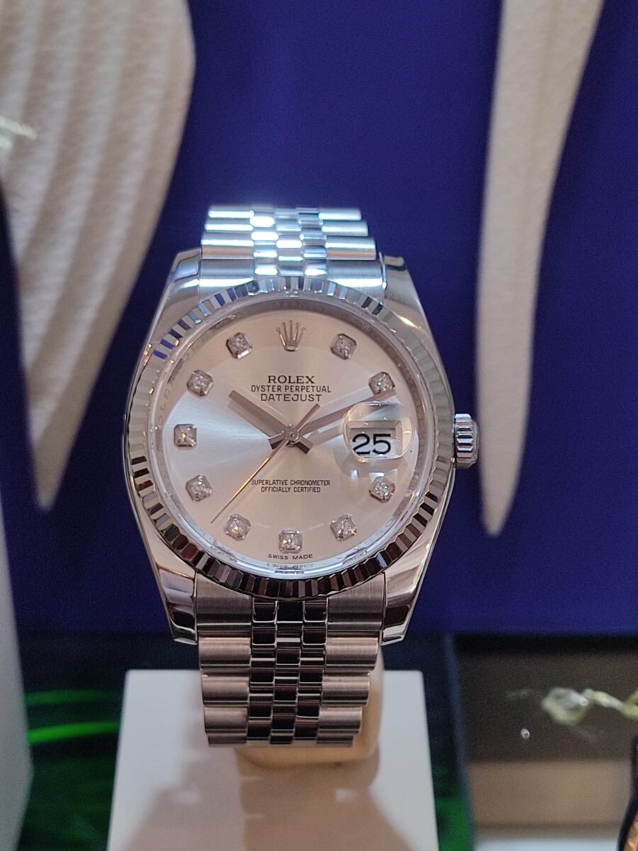 Rolex Datejust 36mm Diamonds Dial Ref.116234 pre-owned 2015 | Gothelf A. Watches — 2