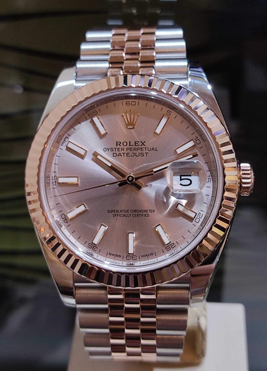 Rolex Datejust 41mm Two tone Rose gold Sundust Dial | Gothelf A. Watches