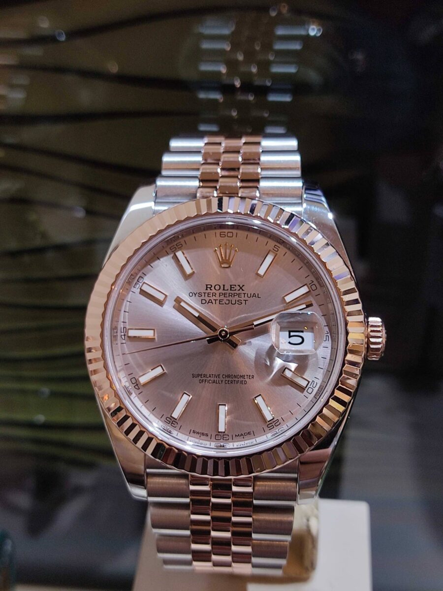 Rolex Datejust 41mm Two tone Rose gold Sundust Dial | Gothelf A. Watches — 2