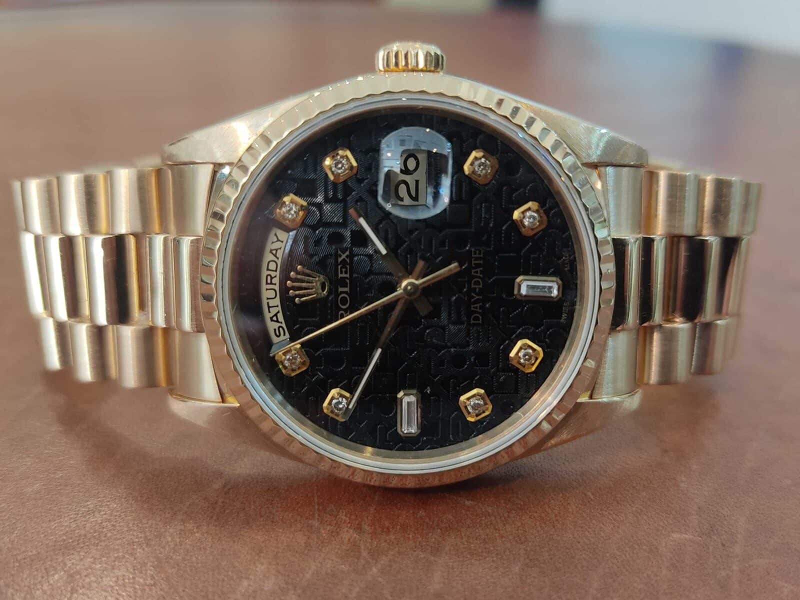 Rolex President Day-Date 36mm 18K Yellow Gold Diamonds Dial | Gothelf A. Watches — 4
