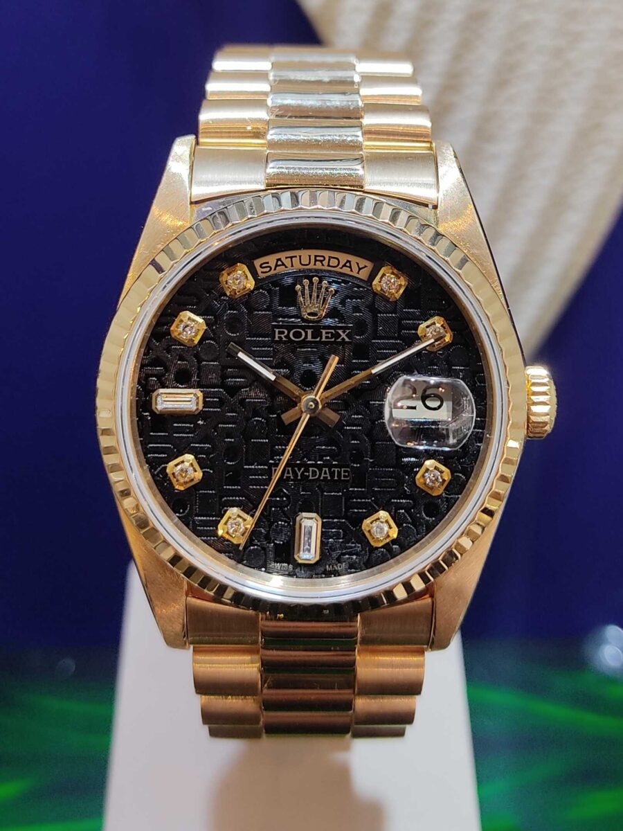 Rolex President Day-Date 36mm 18K Yellow Gold Diamonds Dial | Gothelf A. Watches