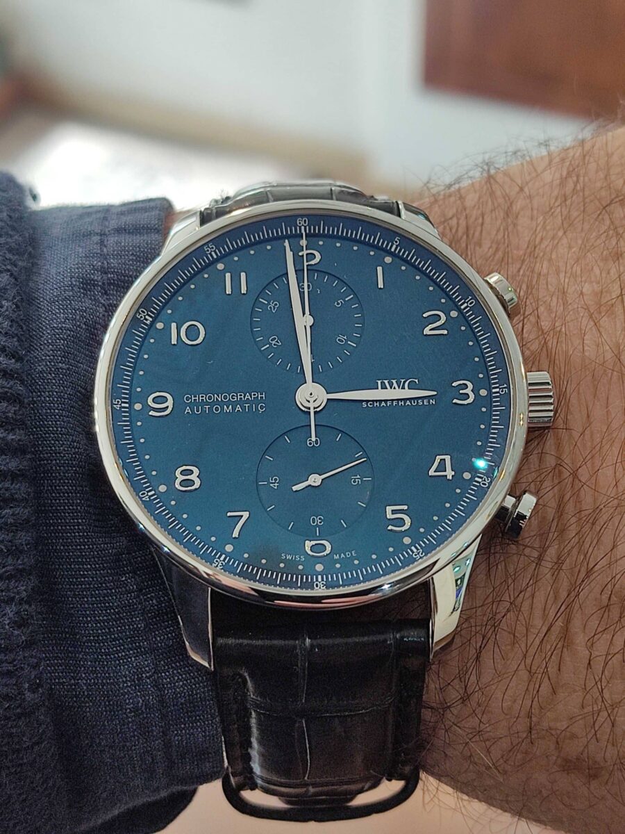IWC Portugieser Chronograph Automatic Blue Dial | Gothelf A. Watches — 5