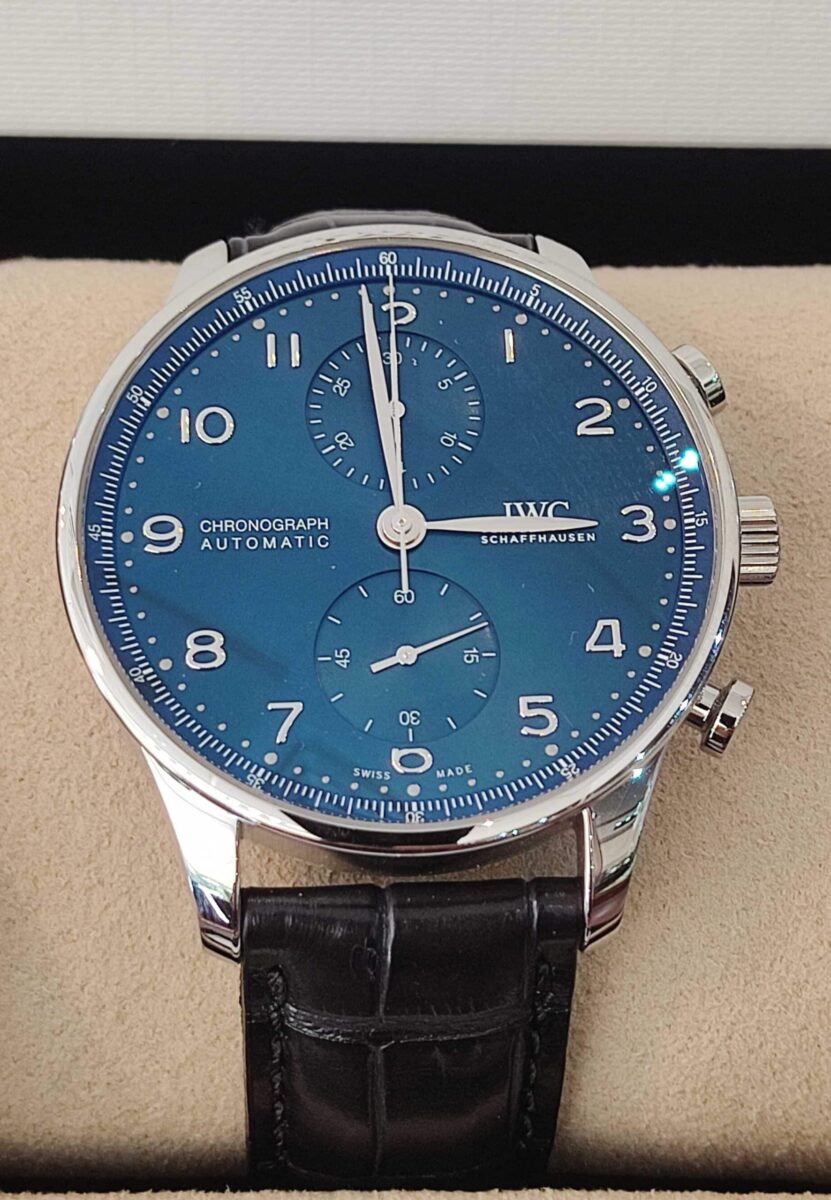 IWC Portugieser Chronograph Automatic Blue Dial | Gothelf A. Watches