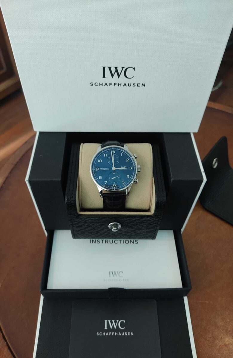 IWC Portugieser Chronograph Automatic Blue Dial | Gothelf A. Watches — 2
