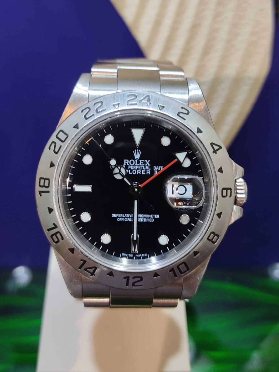 Rolex Explorer II Steel 40mm Black Dial ref.16570 | Gothelf A. Watches