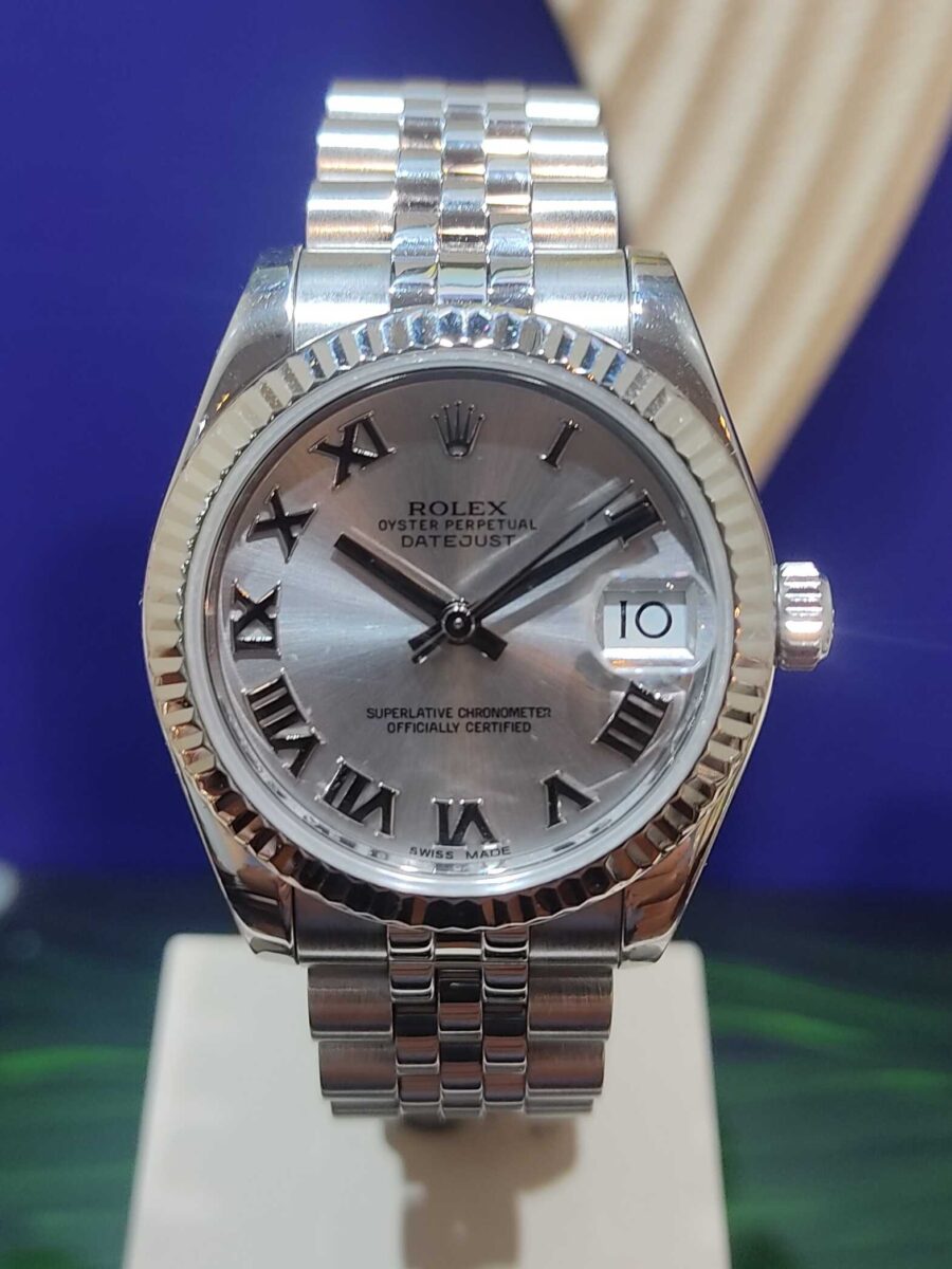 Rolex Datejust Ladies 31mm Steel & 18k White Gold Bezel ref.178274 | Gothelf A. Watches — 3