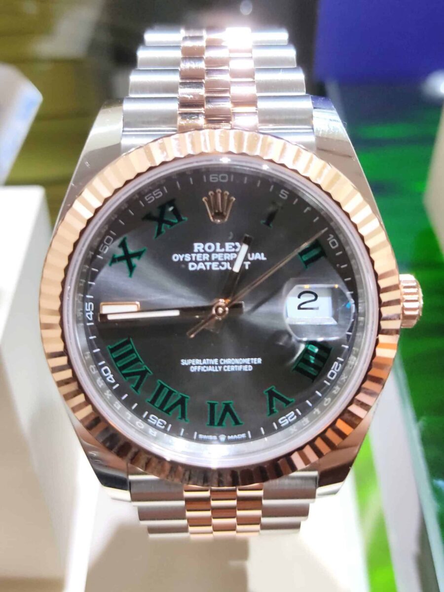 Rolex Datejust Wimbledon 41mm Oyster Steel & Rose Gold | Gothelf A. Watches