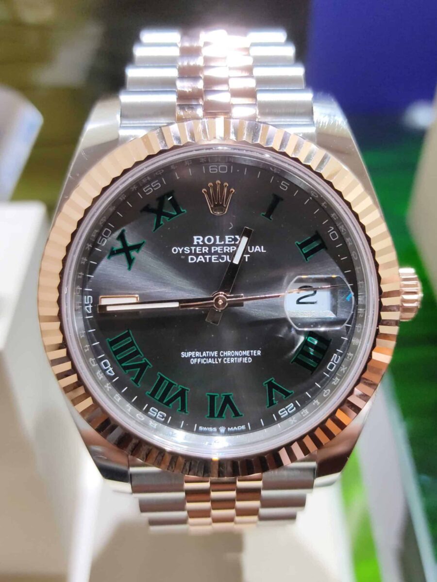 Rolex Datejust Wimbledon 41mm Oyster Steel & Rose Gold | Gothelf A. Watches — 4