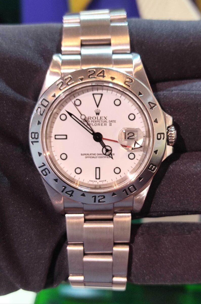 Rolex Explorer II GMT White Polar Dial 40mm Pre-owned 2005 | Gothelf A. Watches — 2