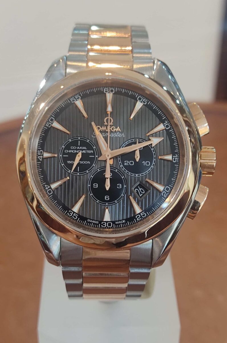 Omega Seamaster Aqua Terra Chronograph Steel & Red Gold | Gothelf A. Watches