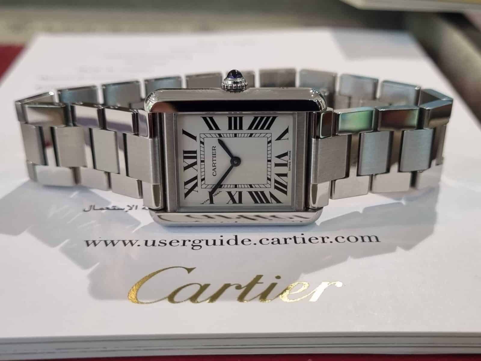 Cartier Tank Solo Quartz Steel Medium Size | Gothelf A. Watches — 4