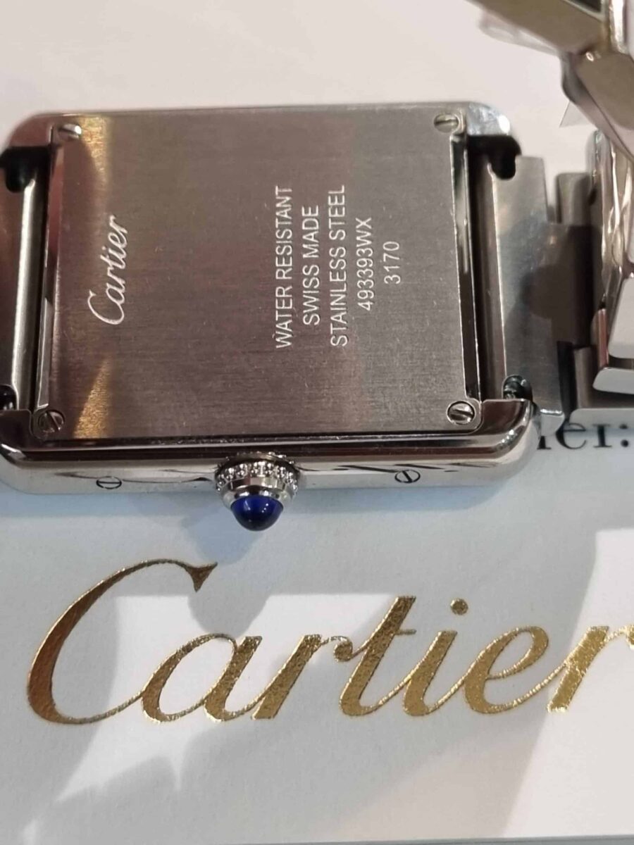 Cartier Tank Solo Quartz Steel Medium Size | Gothelf A. Watches — 6