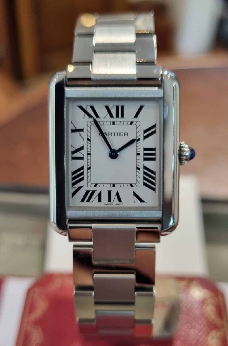 Cartier Tank Solo Quartz Steel Medium Size | Gothelf A. Watches