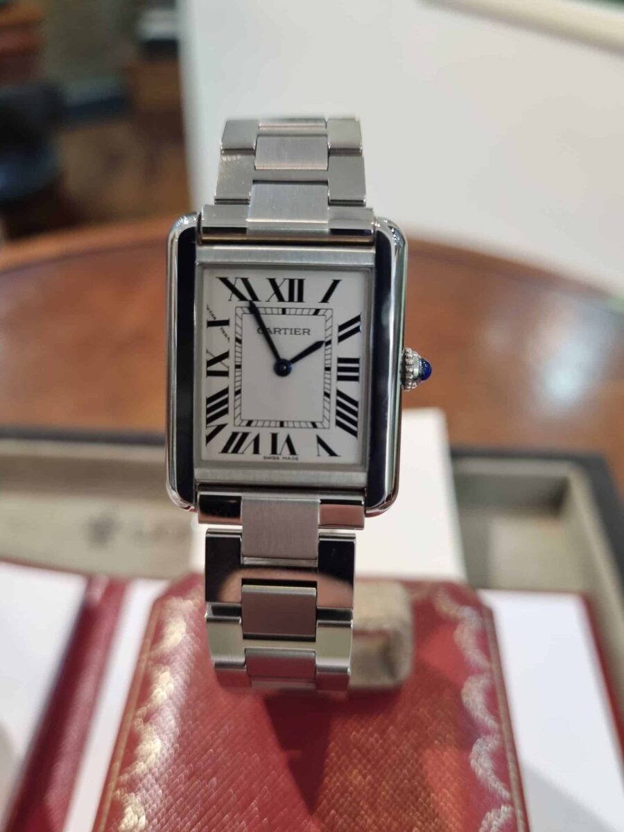 Cartier Tank Solo Quartz Steel Medium Size | Gothelf A. Watches — 3