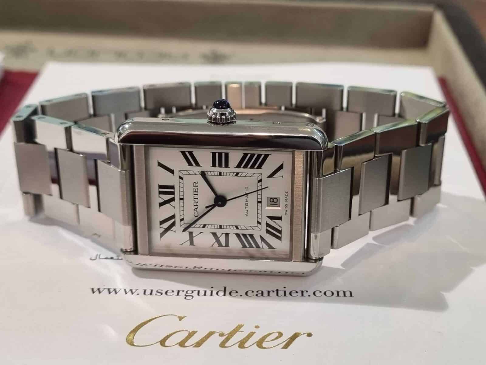CartierTank Solo XL Automatic Steel Silver Dial | Gothelf A. Watches — 5