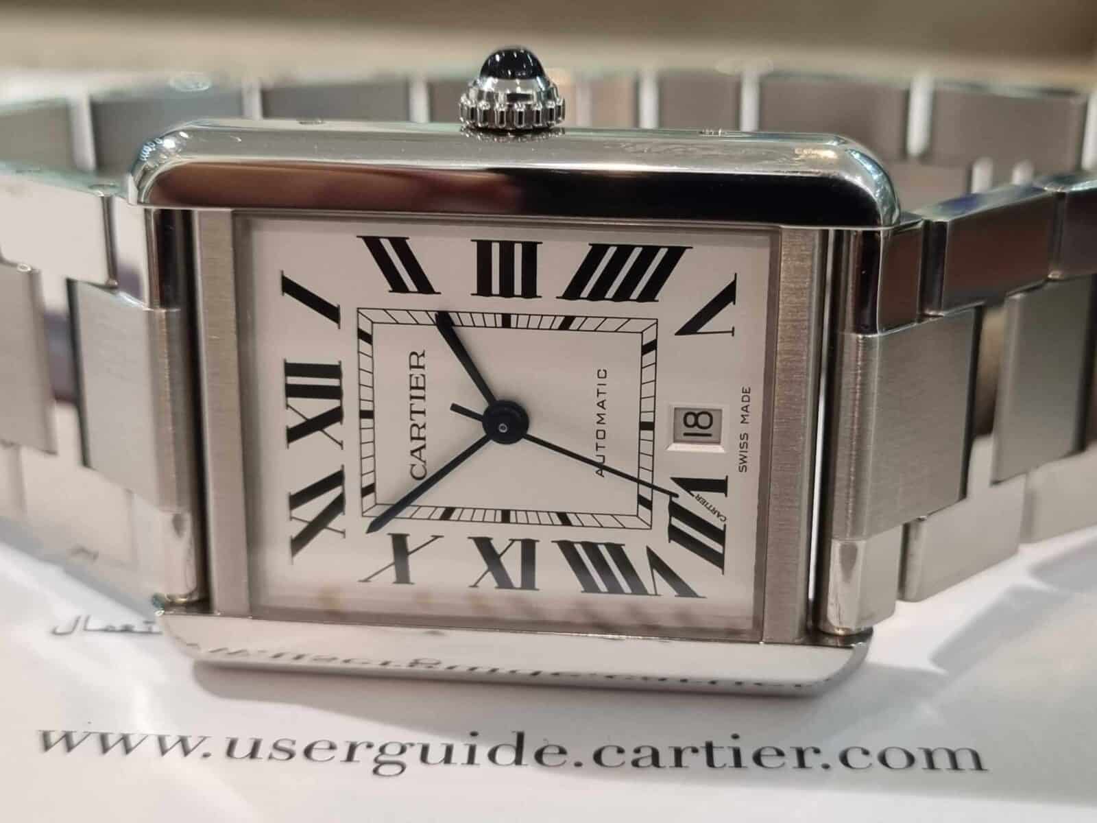 CartierTank Solo XL Automatic Steel Silver Dial | Gothelf A. Watches — 3