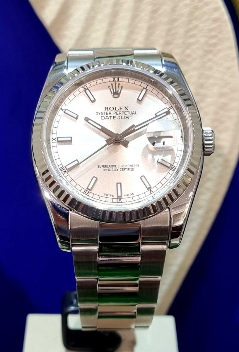 Rolex Datejust 36mm Steel & White Gold Bezel Silver Dial | Gothelf A. Watches