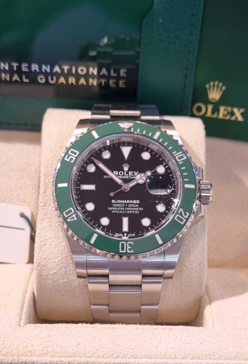 Rolex Submariner Green “STARBUCKS”Ceramic Bezel and Black Dial pre-owned 2021 | Gothelf A. Watches