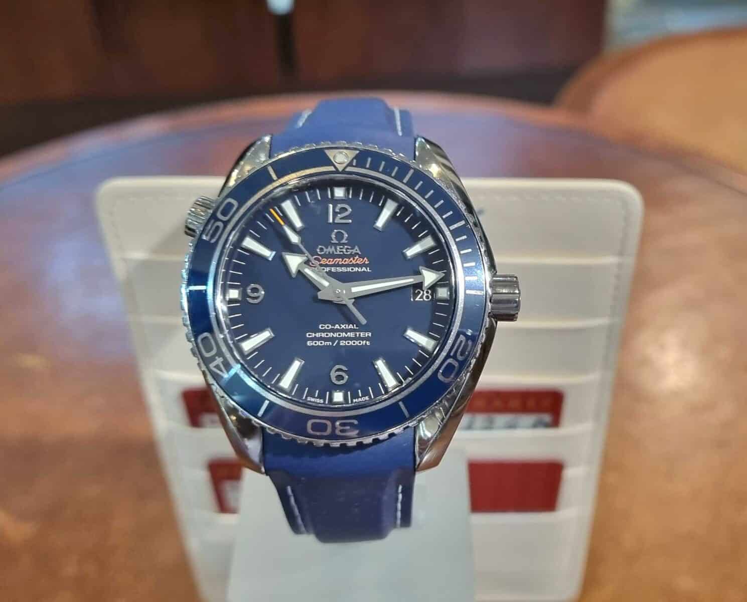 Omega Seamaster Planet Ocean 600m Co-Axial 42mm Blue | Gothelf A. Watches — 3