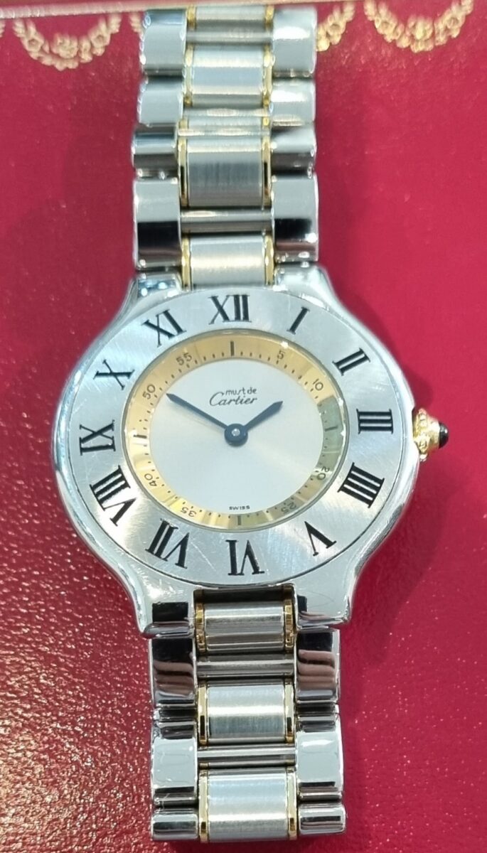 Cartier Must 21 Steel & Gold Large | Gothelf A. Watches — 4
