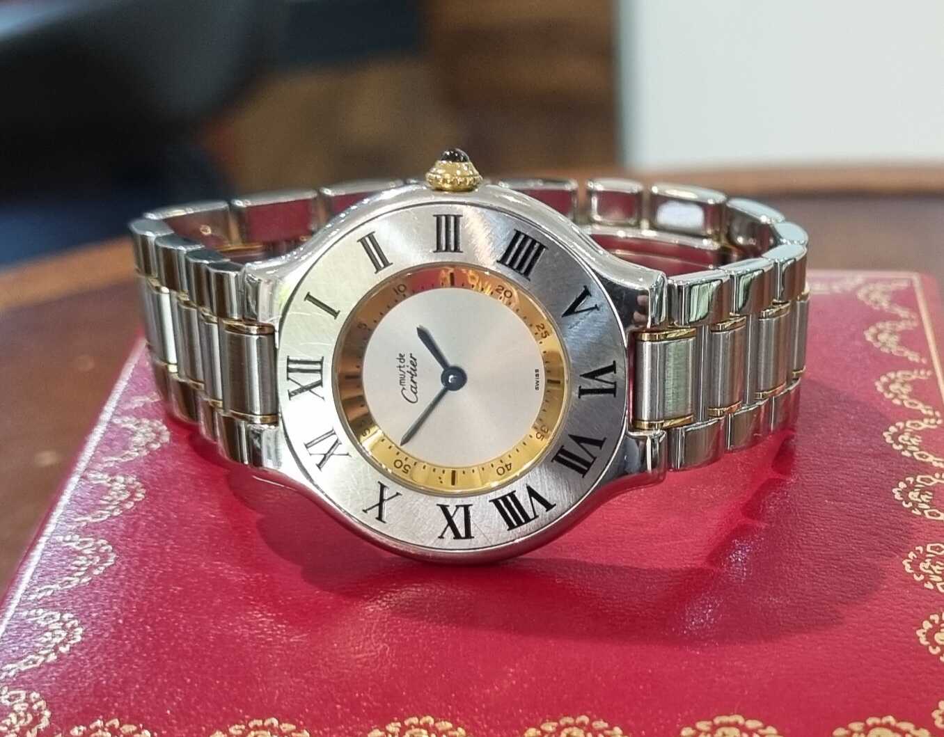 Cartier Must 21 Steel & Gold Large | Gothelf A. Watches — 2