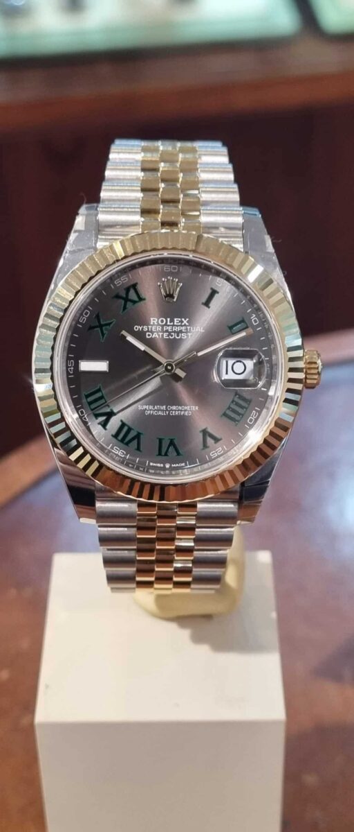 Rolex Datejust Wimbledon 41mm Steel & 18k Yellow Gold | Gothelf A. Watches