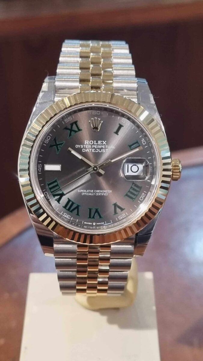 Rolex Datejust Wimbledon 41mm Steel & 18k Yellow Gold | Gothelf A. Watches — 4