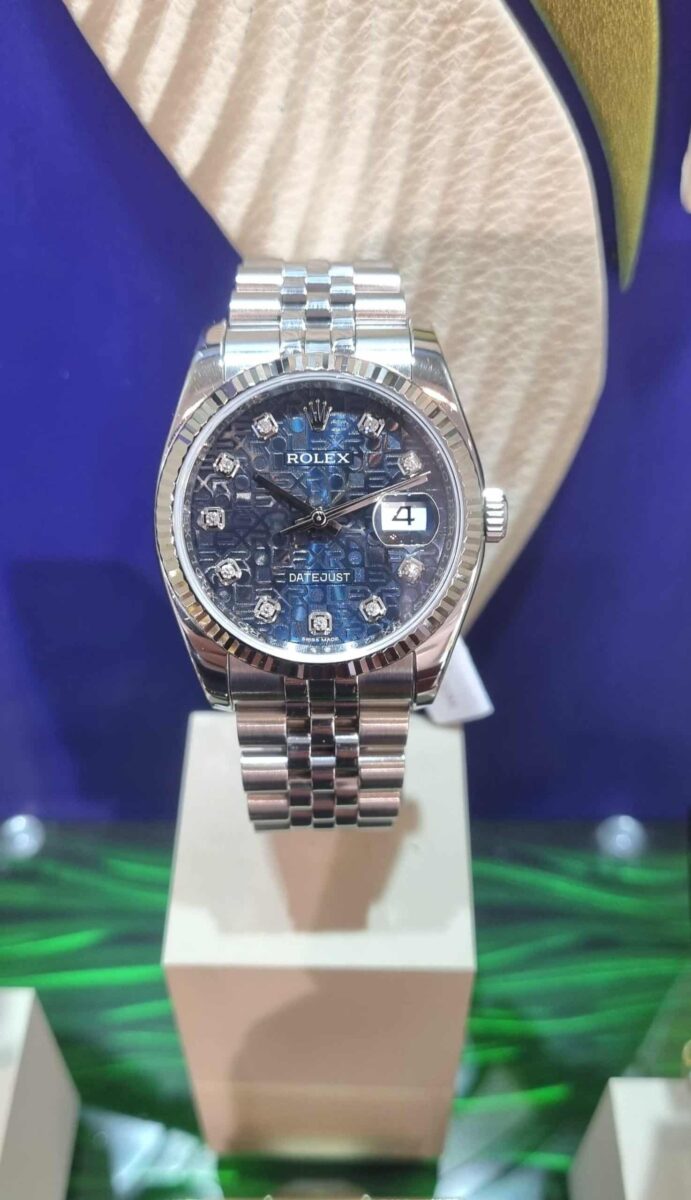 Rolex Datejust 36mm Blue Diamonds Dial | Gothelf A. Watches — 3
