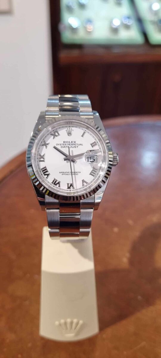 Rolex Oyster Datejust Steel & 18K White Gold Bezel 36mm | Gothelf A. Watches — 2