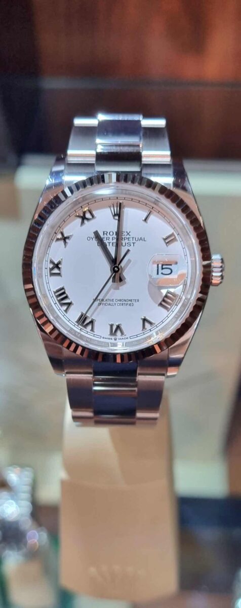 Rolex Oyster Datejust Steel & 18K White Gold Bezel 36mm | Gothelf A. Watches — 3