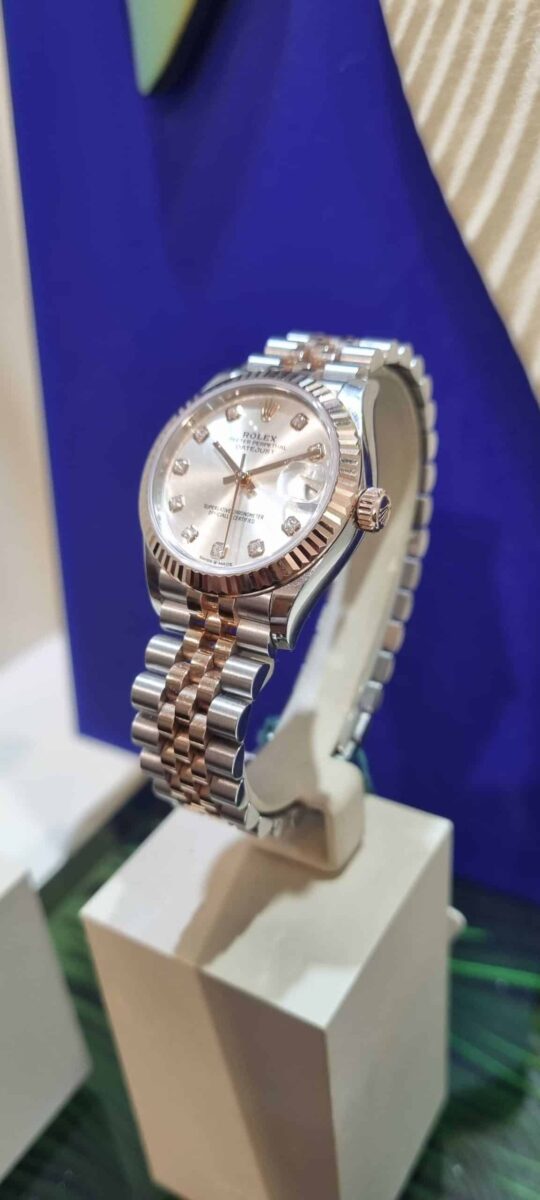 Rolex Datejust 31mm Steel & Rose Gold Diamonds Dial | Gothelf A. Watches — 4