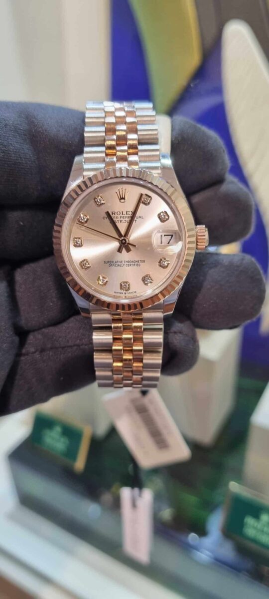 Rolex Datejust 31mm Steel & Rose Gold Diamonds Dial | Gothelf A. Watches — 3