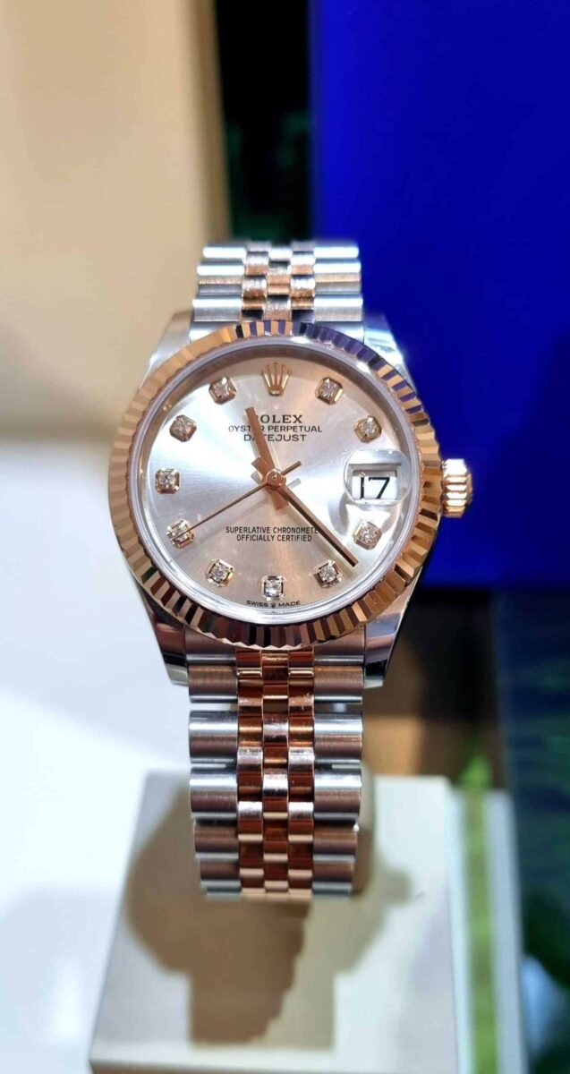 Rolex Datejust 31mm Steel & Rose Gold Diamonds Dial | Gothelf A. Watches