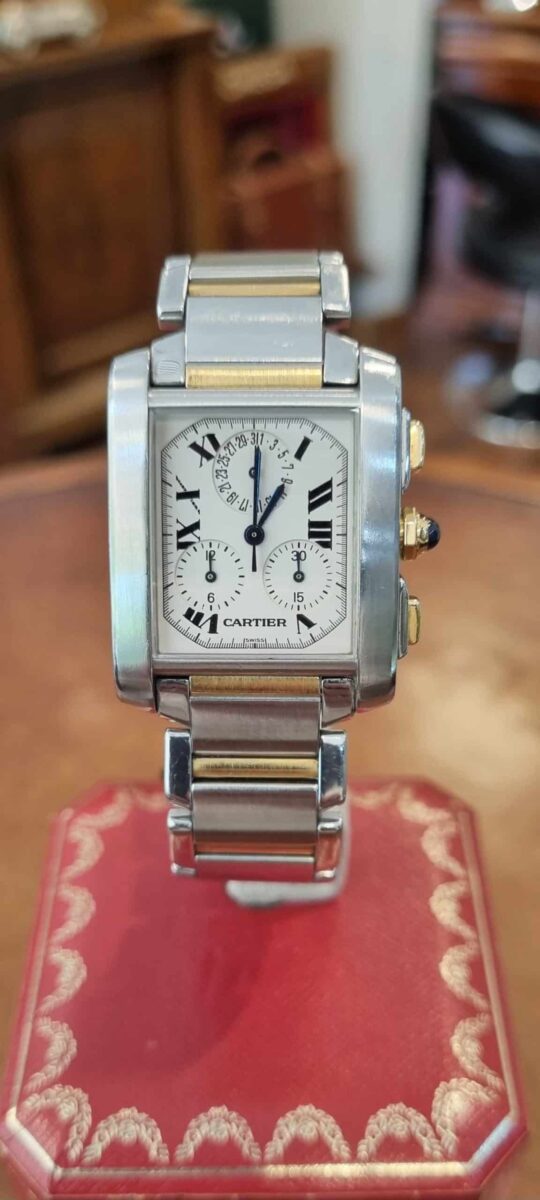 Cartier Tank Francaise Chronoflex Steel & Gold | Gothelf A. Watches