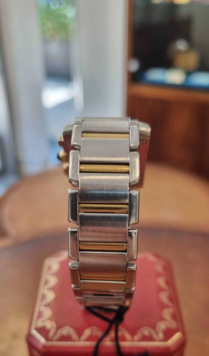 Cartier Tank Francaise Chronoflex Steel & Gold | Gothelf A. Watches — 3