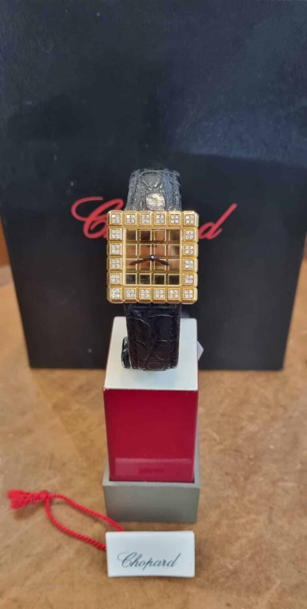 Chopard Ladies Ice Cube By De Grisogono – 18K Yellow Gold – Full Diamonds Case | Gothelf A. Watches — 6
