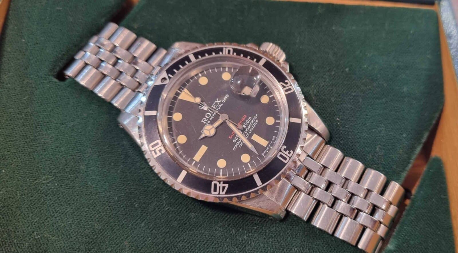 Rolex Vintage Red Submariner 1680 Full Set 1974 | Gothelf A. Watches — 8