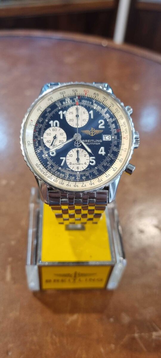 Breitling Old Navitimer Chronograph Automatic Blue Dial | Gothelf A. Watches — 4