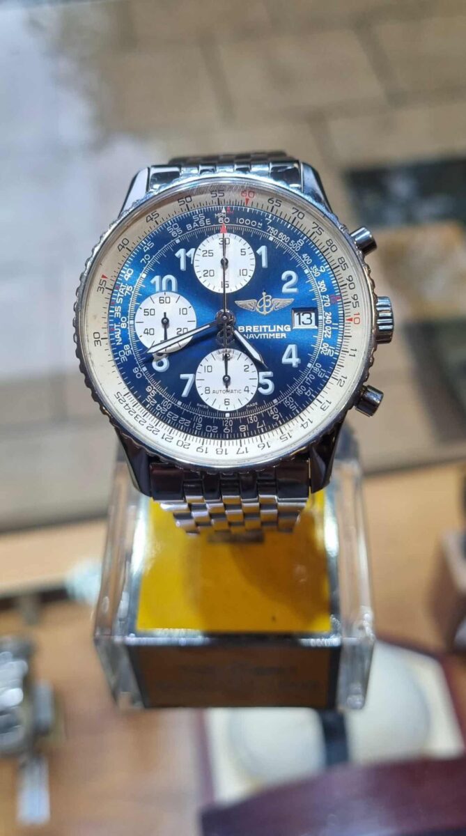 Breitling Old Navitimer Chronograph Automatic Blue Dial | Gothelf A. Watches