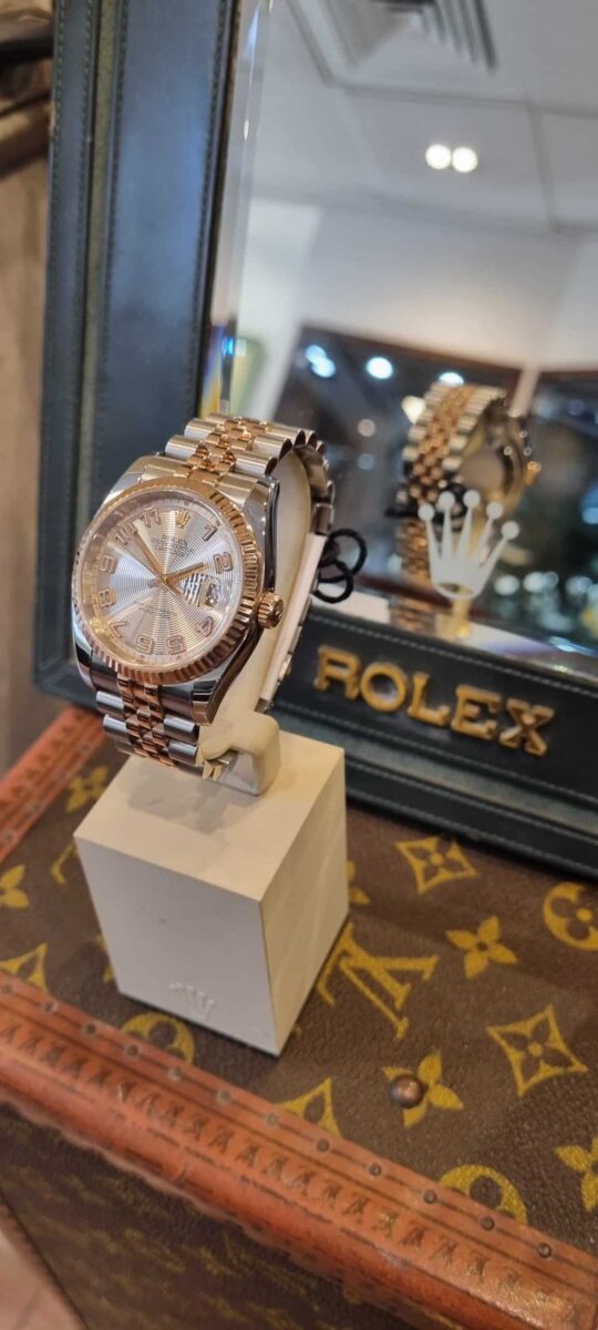 Rolex Datejust Steel & Rose Gold Concentric Pink Dial | Gothelf A. Watches — 3