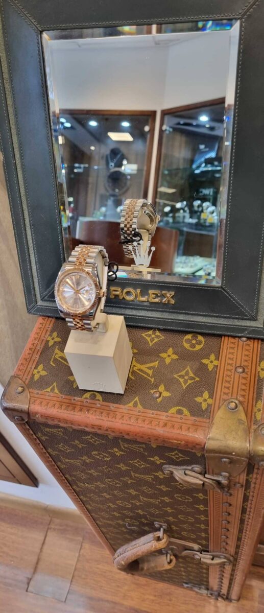 Rolex Datejust Steel & Rose Gold Concentric Pink Dial | Gothelf A. Watches — 5