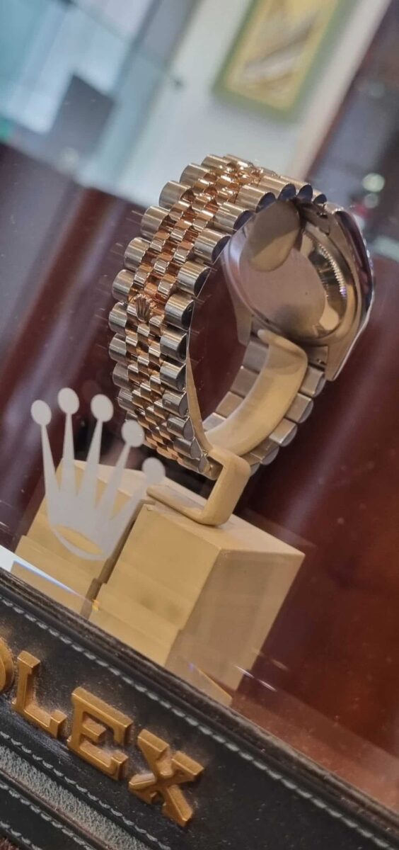 Rolex Datejust Steel & Rose Gold Concentric Pink Dial | Gothelf A. Watches — 4