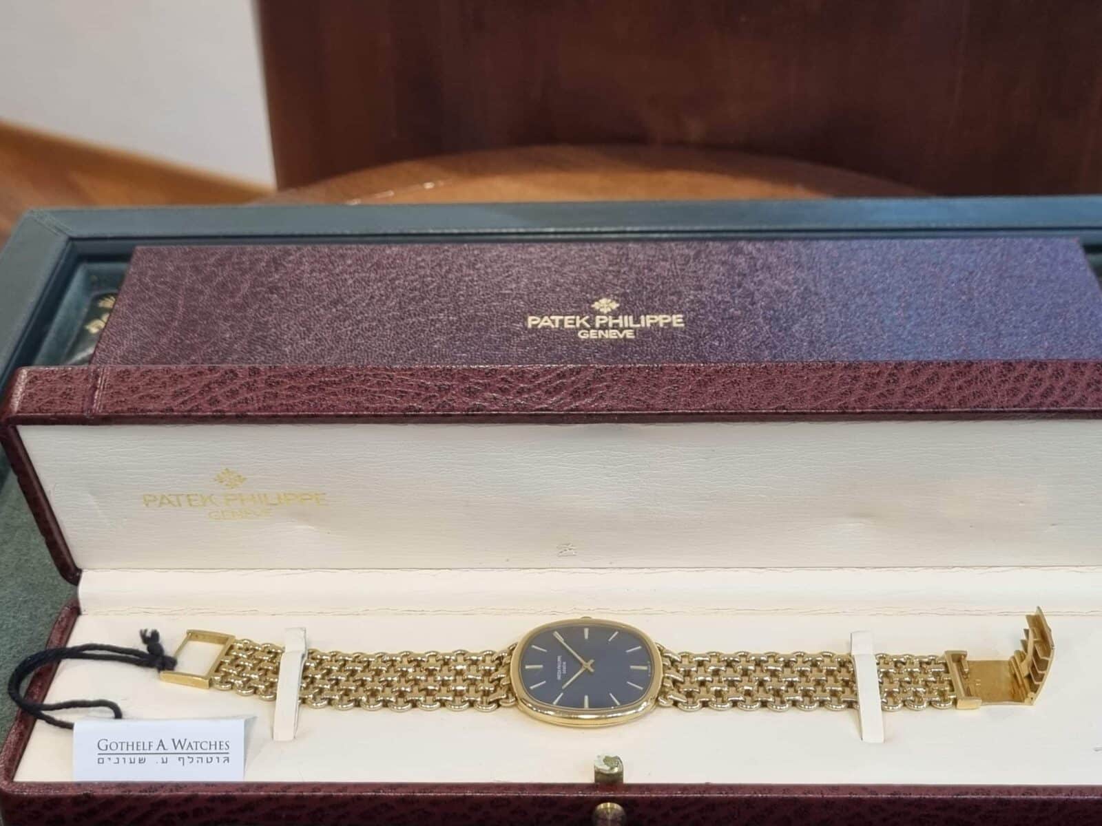 PATEK PHILIPPE ELLIPSE REFERENCE 3844 CIRCA 1980 YELLOW GOLD | Gothelf A. Watches — 4