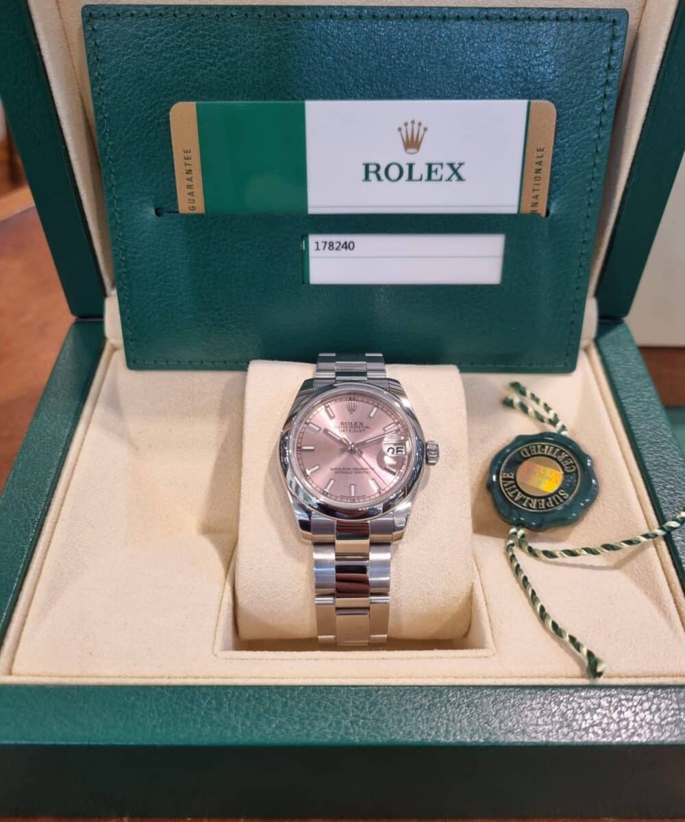Rolex Oyster Perpetual Datejust 31mm Ladies Pink Dial | Gothelf A. Watches — 6