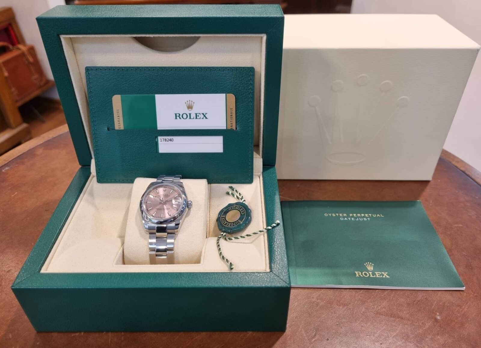 Rolex Oyster Perpetual Datejust 31mm Ladies Pink Dial | Gothelf A. Watches — 4
