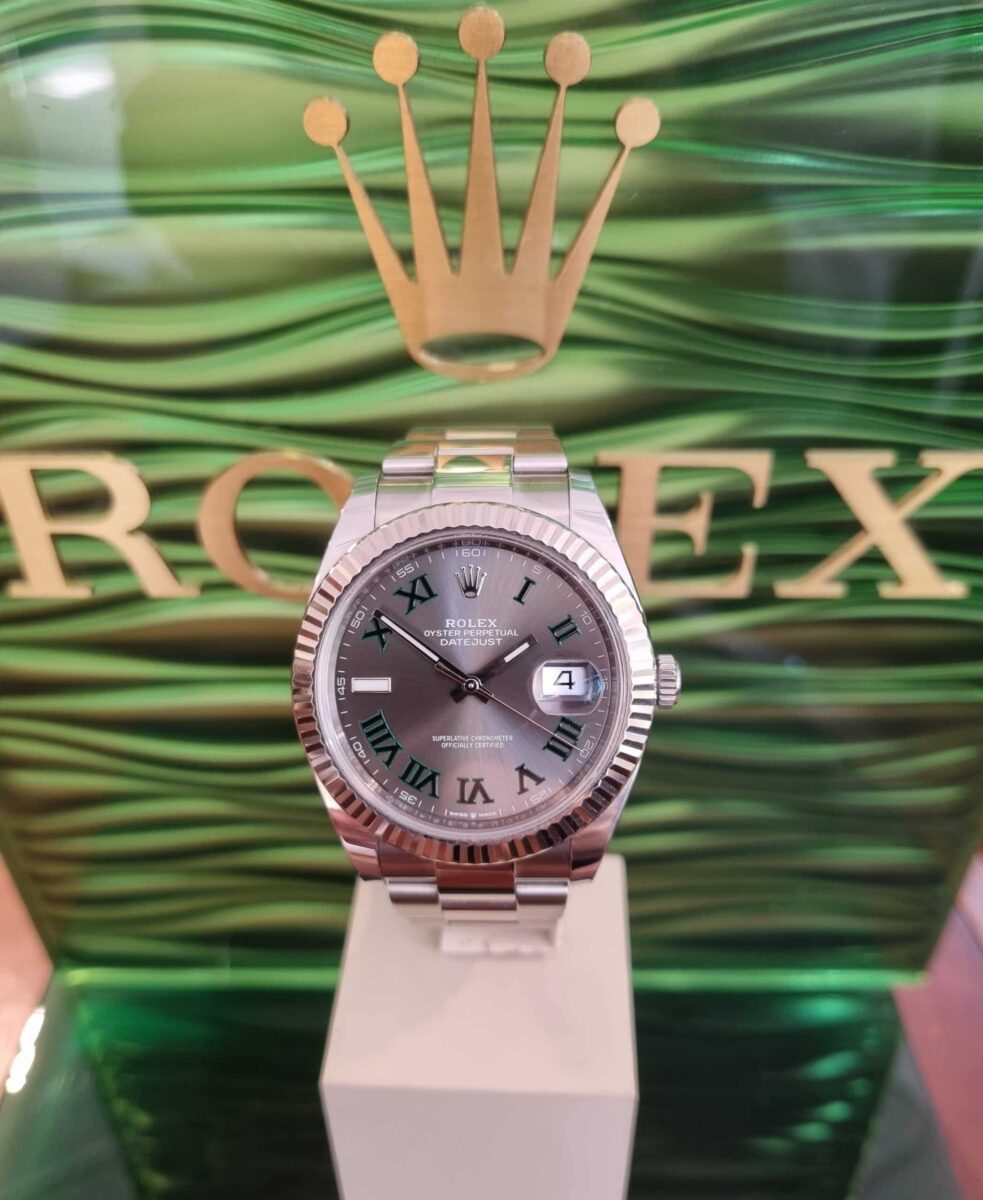 Rolex Datejust Wimbledon 41mm Steel & White Gold Bezel | Gothelf A. Watches — 2