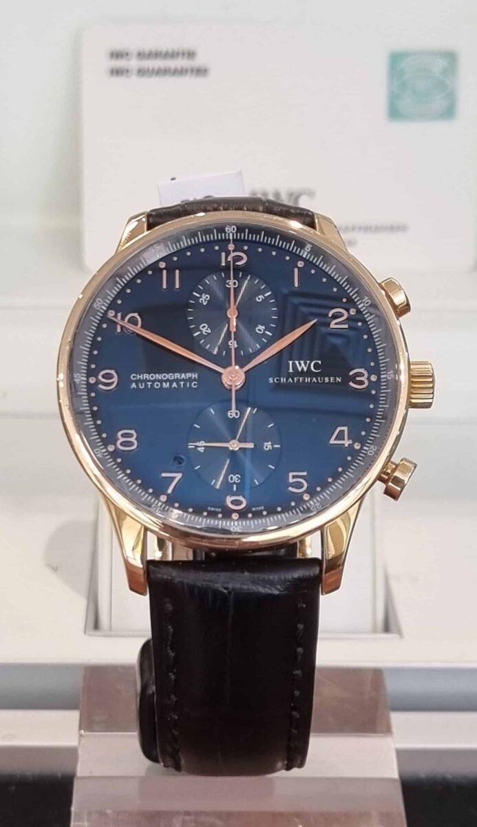 IWC Schaffhausen IW371482 Portugieser Chronograph ROSE Gold 40.9mm | Gothelf A. Watches