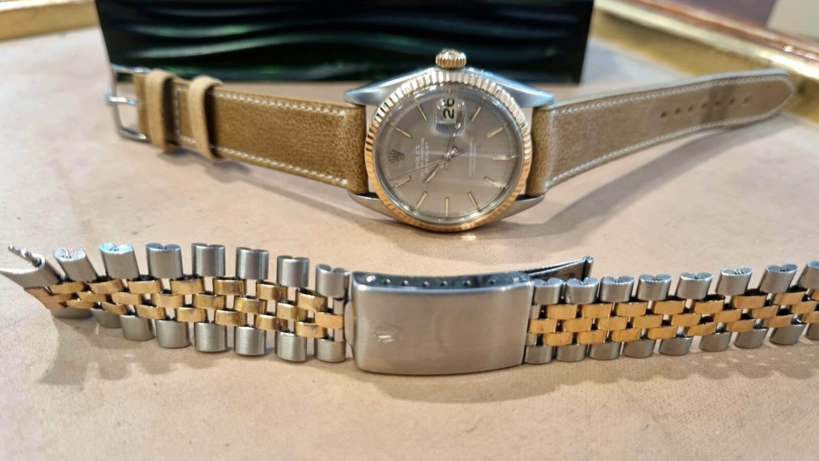 Rolex Vintage Datejust 36mm Satin Grey Ghost “pie-pan” Dial | Gothelf A. Watches — 4