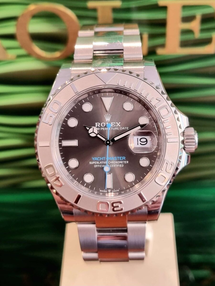 Rolex Yacht-Master 40mm Oyster Steel Platinum Bezel NEW!! | Gothelf A. Watches