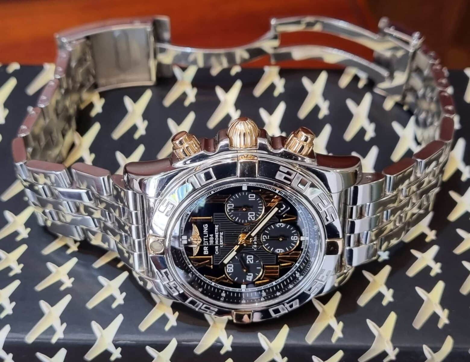 Breitling Chronomat 44mm Steel an Gold | Gothelf A. Watches — 2